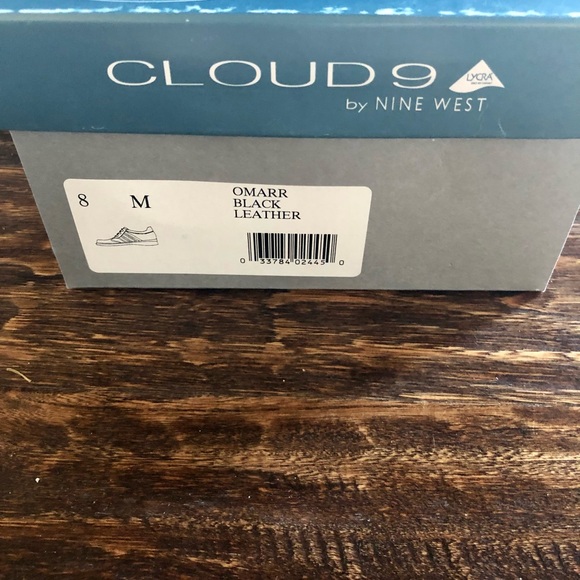 Nine West Cloud 9 Omarr Black Leather Lace Up Shoes - Size 8M (NWT) - Picture 11 of 12